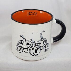 Halloween Pumpkin Jack-o-lantern "Boo!"  Mug 16 oz by Global Design Collections